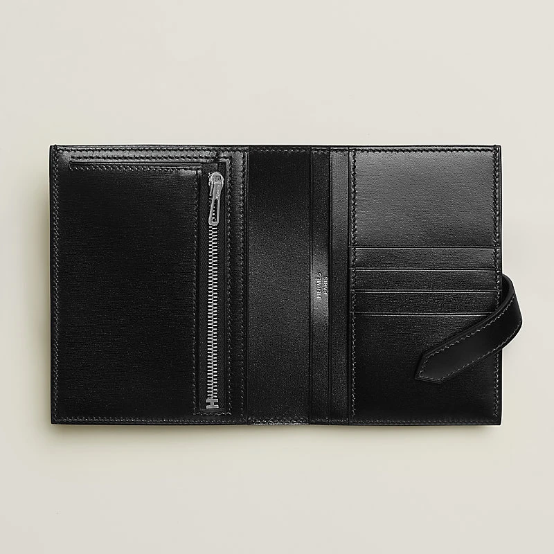 Hermes Bearn Compact Monochrome Wallet - Image 2