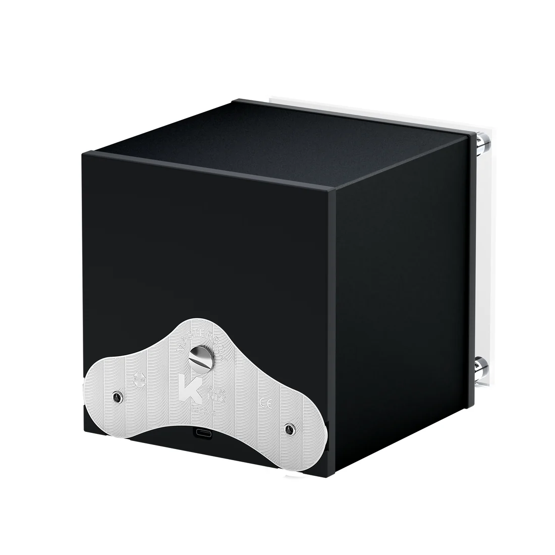 Swiss Kubik Masterbox – Aluminum Black, Single Watch Winder - Image 5