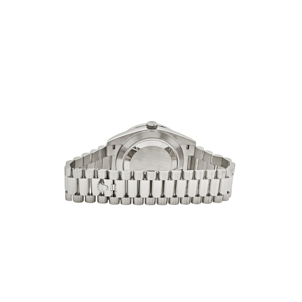 Rolex Day-Date 40 228396TEM Platinum Diamond Dial Emerald Bezel - Image 5